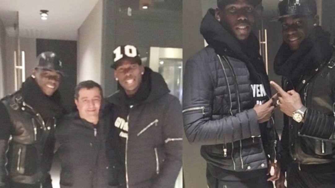 Con loro l&#39;agente dei top player, Mino Raiola, che cura tra gli altri anche gli interessi di Zlatan Ibrahimovic